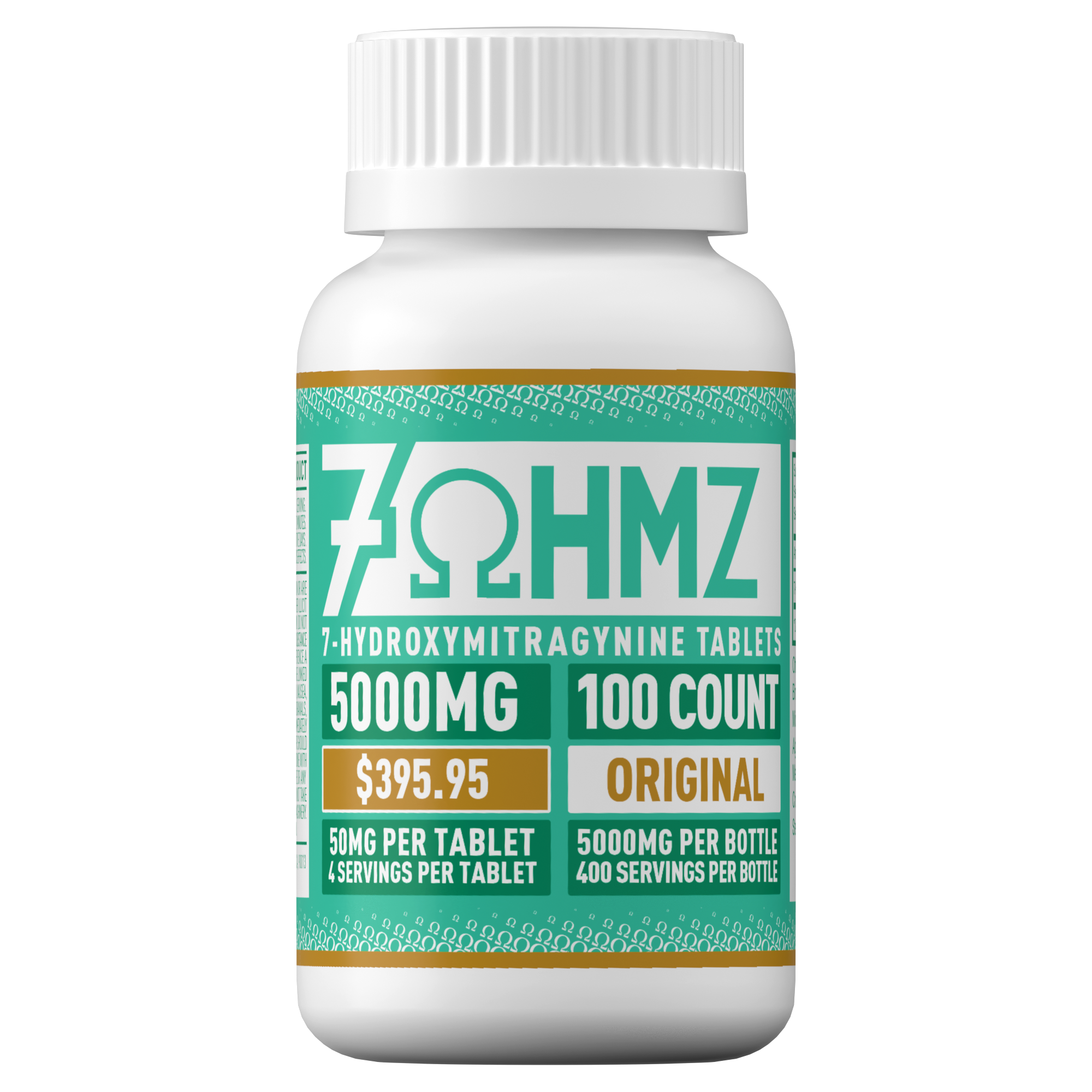 7OHMZ 50mg Tablets - Blue Razz, Cherry, Strawberry, Original (10ct / 30ct / 100ct Bottle)