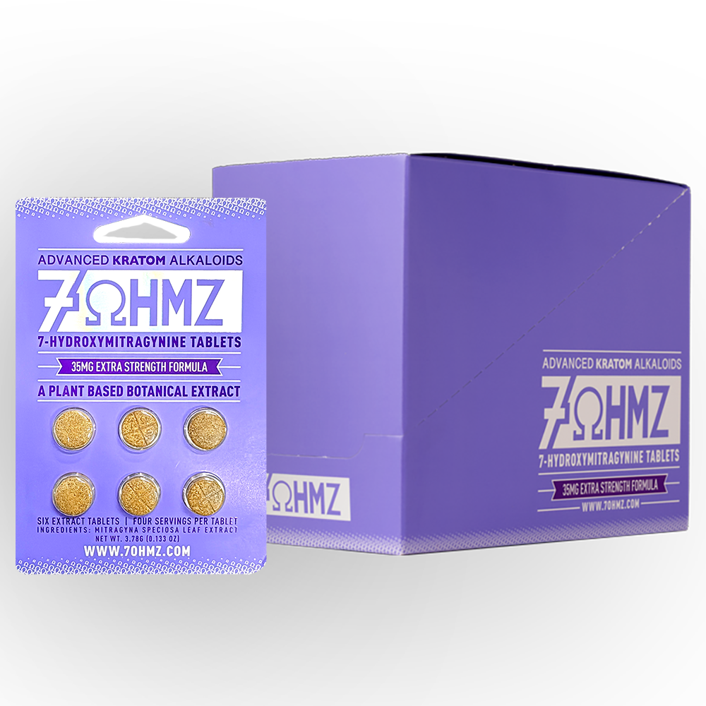 7OHMZ 35mg Extra Strength Display Box (20 Packs / 120 Tablets)