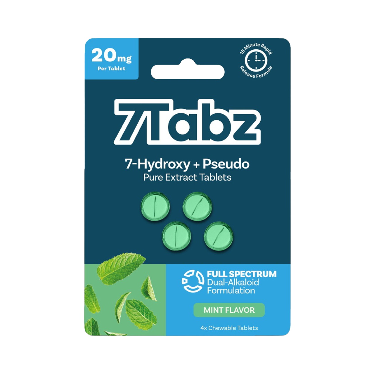 7Tabz 20mg 4 Count - Mint