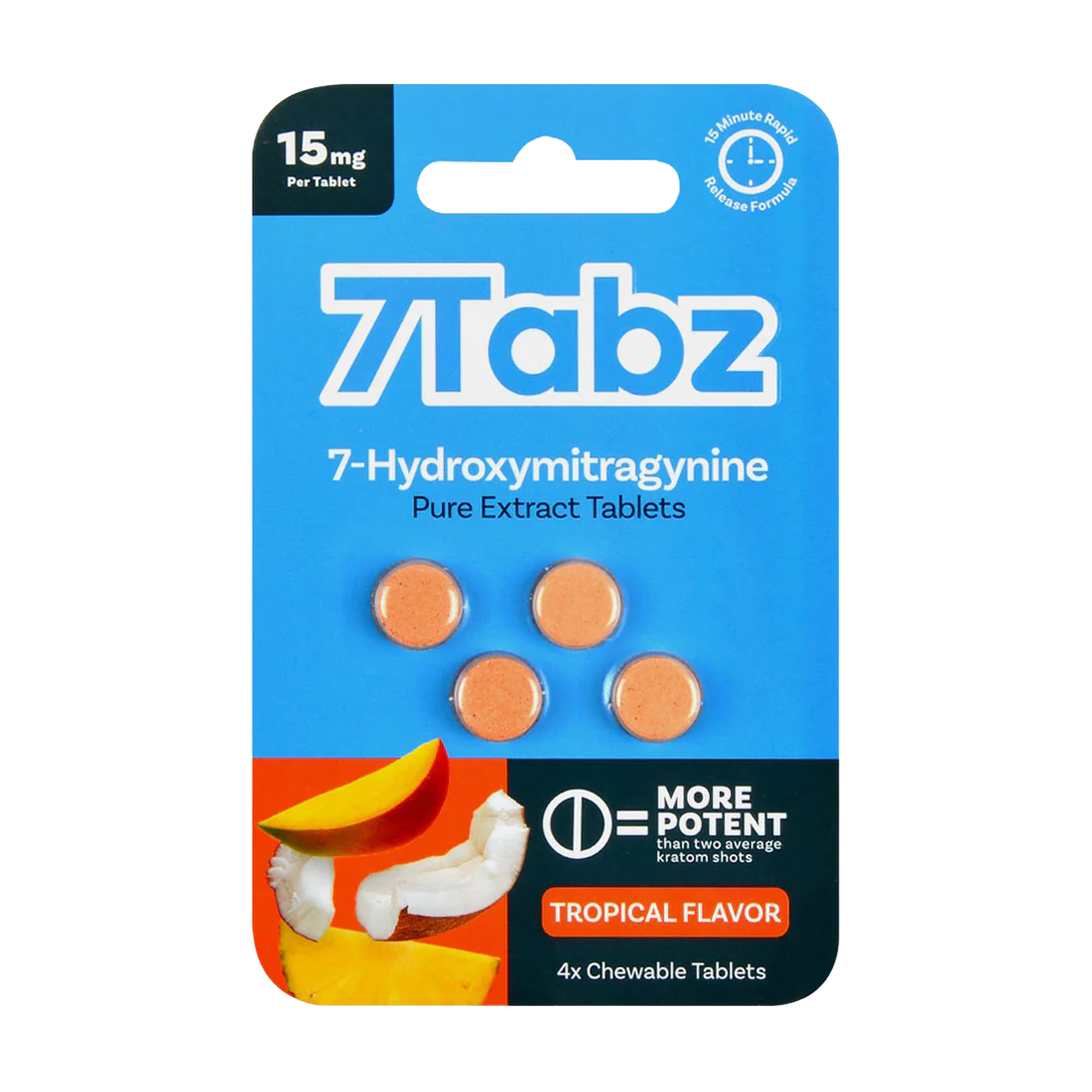 7tabz pure extract chewable tablets tropical 15mg 4ct