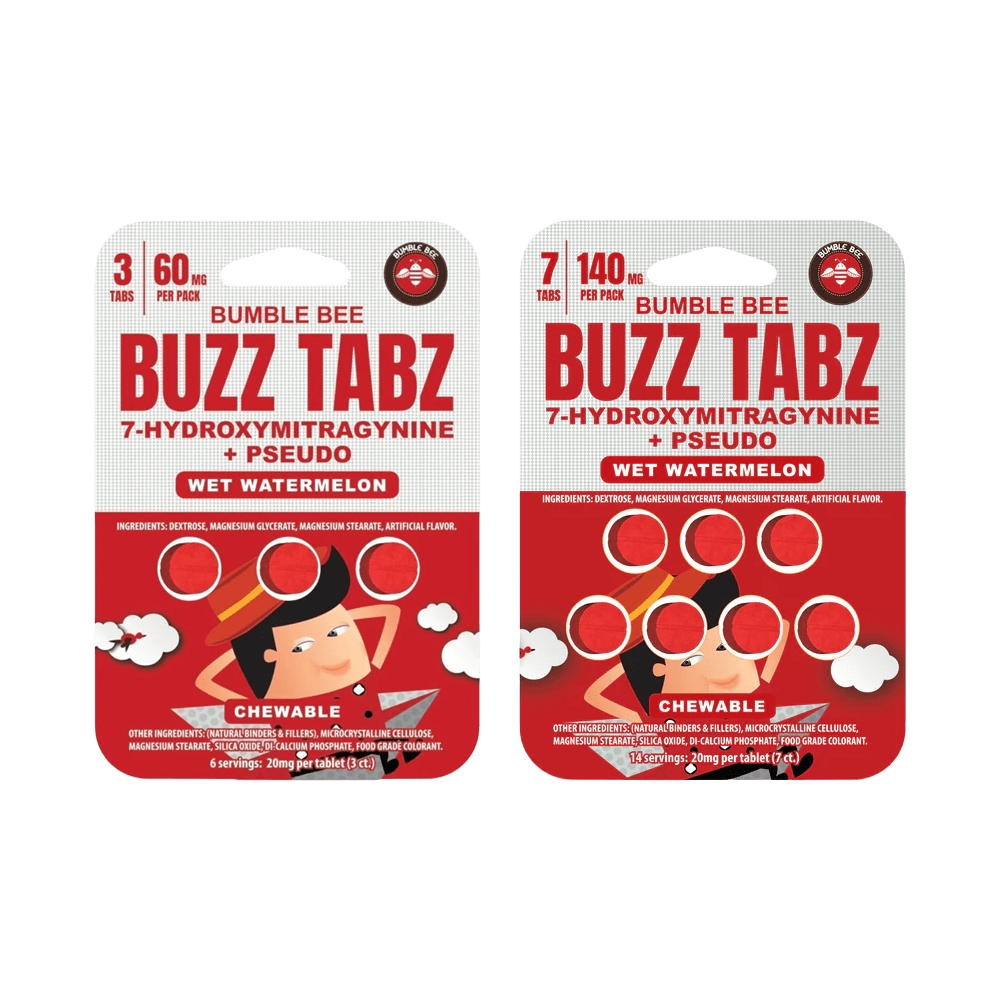 Bumble Bee Buzz Tabz Chewable (3ct / 7ct) - Wet Watermelon |  + Pseudo Extract