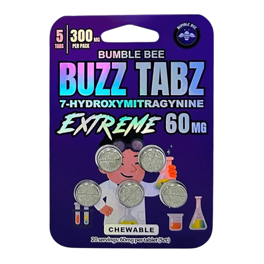 Bumble Bee Buzz Tabz Extreme (5ct / 10ct / 20ct) - 60mg  Chewables