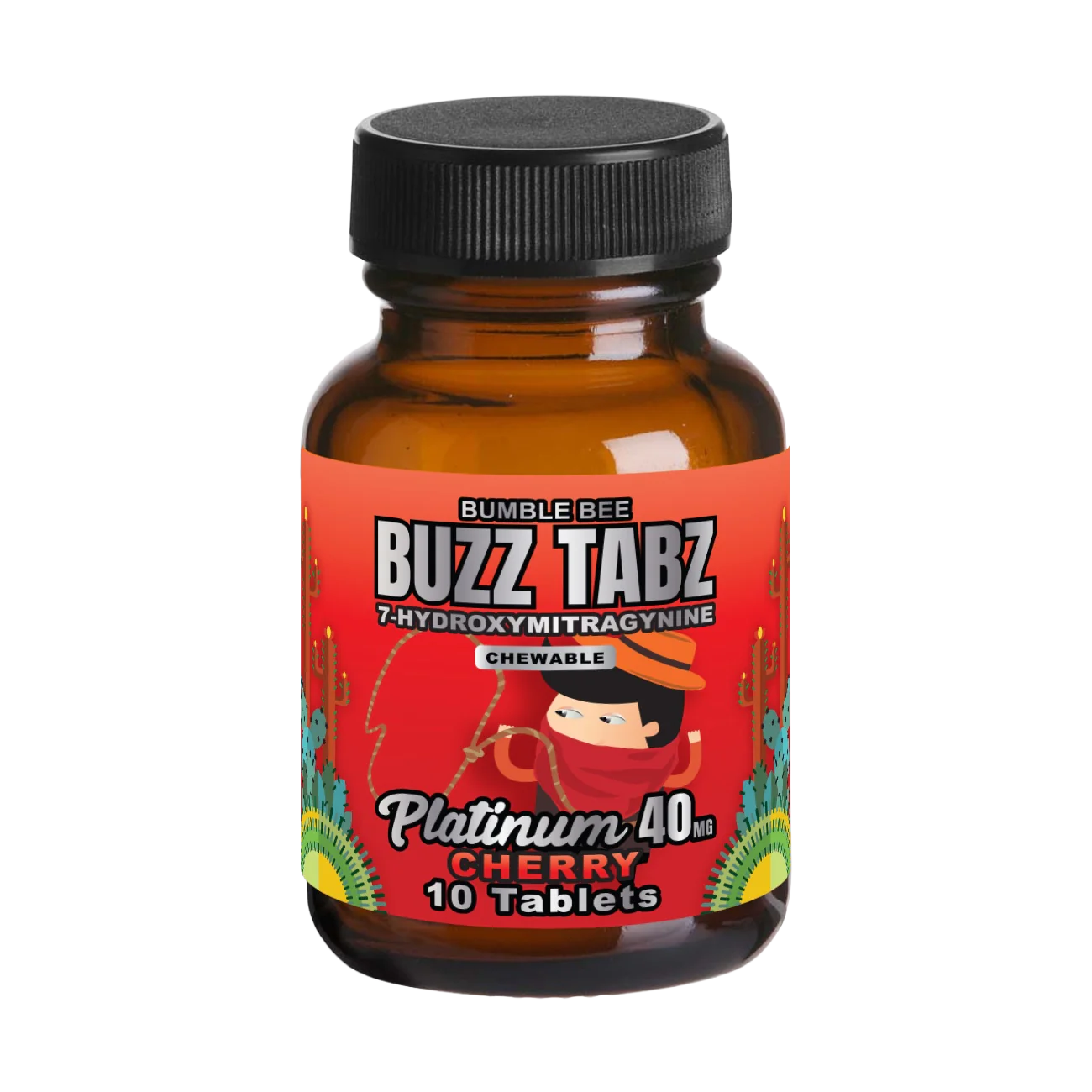 Bumble Bee Buzz Tabz Platinum (Cherry) - 40mg  Chewables