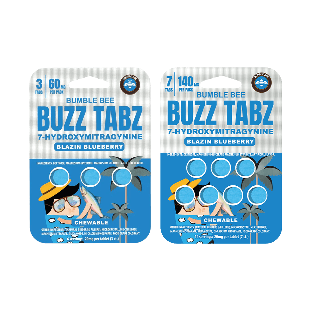 Bumble Bee Buzz Tabz  Tablets (3ct / 7ct) - Blazin Blueberry | 20mg Per Tab
