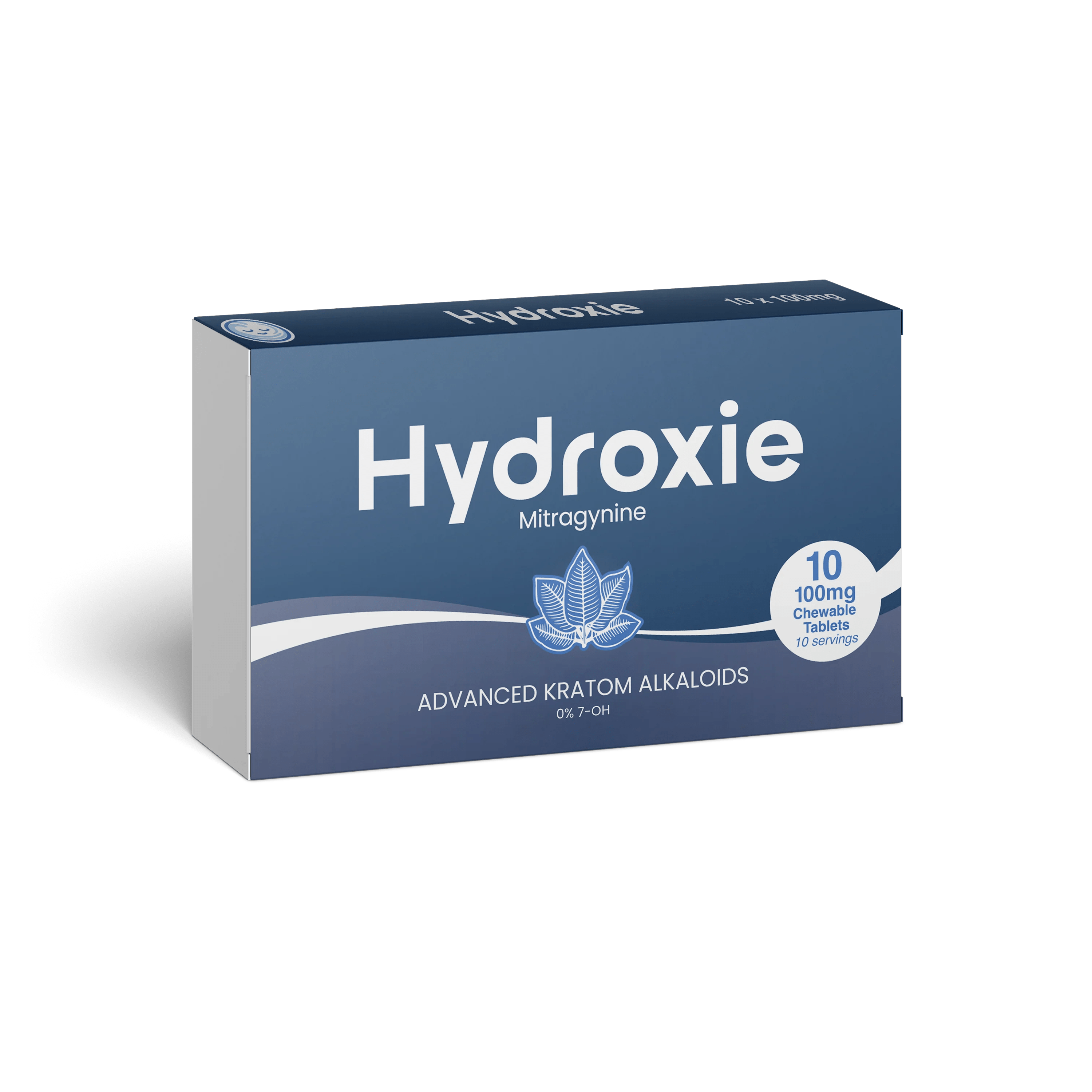Hydroxie product packaging on a transparent background